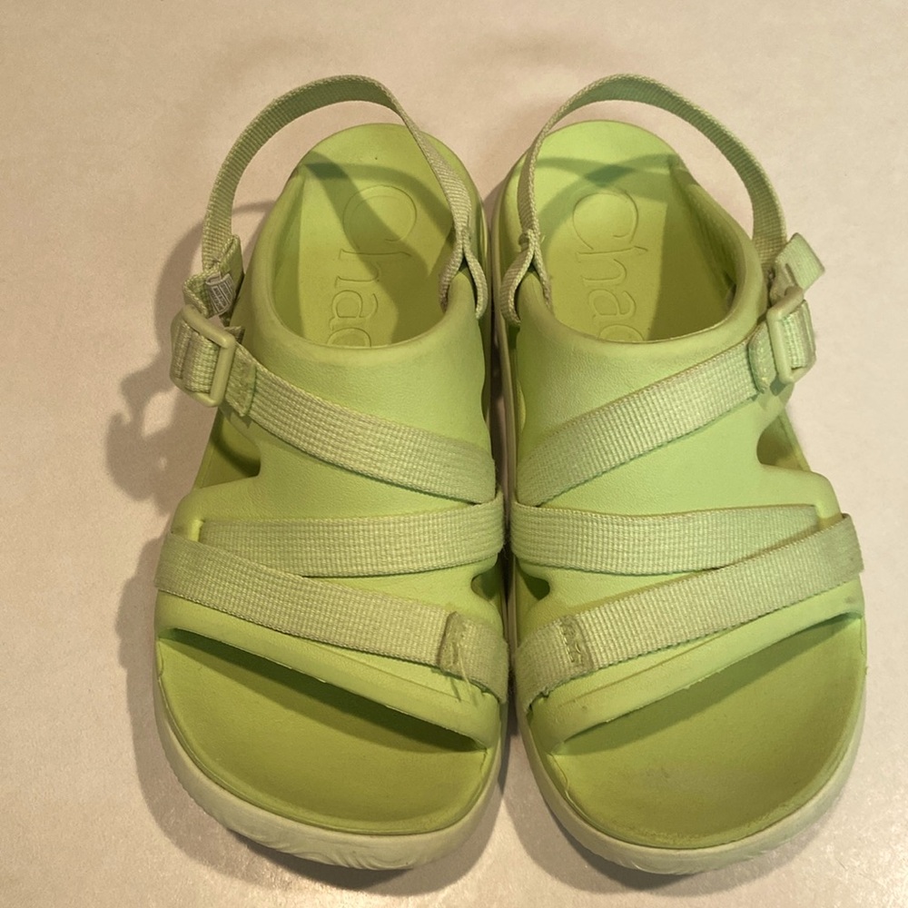 CHACO Chillos Sport Sandal Womens Lime Green sz 6 EU 36